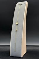 اسوارة قلبين ذهب صافي عيار 18 وزن 0.9 جرام