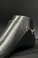 خلخال مثلثات ذهب صافي عيار 18 وزن 1.9 جرام