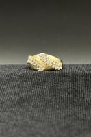 خاتم ذهب تصميم الماس عيار 18 وزن 2.4 جرام