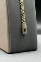 اسوارة جنزير ذهب عيار 18 تصميم الماسي ايطالي بأناق...