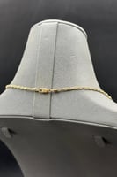 عقد مع اسوارة ذهب صافي ايطالي عيار 18 وزن 9.9 جرام