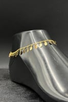 خلخال ذهب تصميم الماس عيار 21 وزن 2.8 جرام