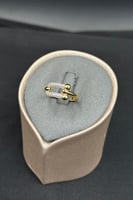 خاتم جنزير ذهب تصميم الماس عيار 18 وزن من 1.9 الى...