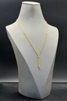 عقد مجدول مع كور ذهب صافي عيار 21 وزن من 2.2 الى 2...