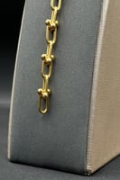 عقد مع اسوارة جنزير ذهب تصميم الماس عيار 21 وزن 27...