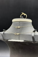 طقم ذهب تصميم الماس عيار 18 وزن 2.8 جرام