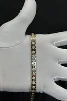 اسوارة خلية ذهب تصميم الماس عيار 18 وزن من 11 الى...