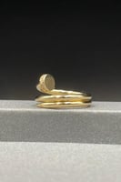 خاتم مسمار ذهب تصميم الماس عيار 18 وزن من 3.2 الى...