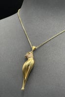 عقد تايجر ذهب تصميم الماس عيار 18 وزن 17.3 جرام