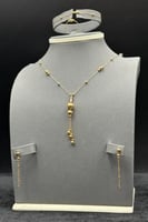 طقم كور ذهب صافي عيار 21 وزن 3.9 جرام