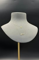 عقد تايجر دورين ذهب تصميم الماس عيار 18 وزن من 1.4...