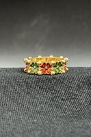 اسوارة مع خاتم وردات ذهب تصميم هندي عيار 21 وزن 29...