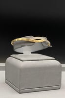 اسوارة مع خاتم ذهب تصميم الماس عيار 18 وزن 8.8 جرا...