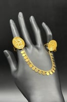 دبل خاتم ذهب صافي عيار 21 وزن 10.8 جرام