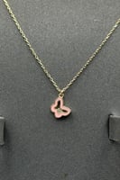 طقم اطفال فراشة ذهب تصميم الماس عيار 18 وزن 5.1 جر...