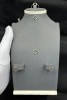 طقم دائري ذهب صافي عيار 18 وزن 2 جرام