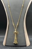 شال ذهب عيار 21 بتصميم مجدول مع كور وزن من 12.4 ال...