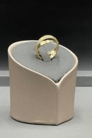 دبلة شوطين ذهب تصميم الماس عيار 18 وزن 2.8 جرام