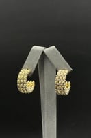 حلق كور ليزر ذهب صافي عيار 18 وزن من 6.1 الى 8.8 ج...