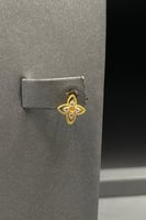 طقم توشكر وردات ذهب تصميم الماس عيار 21