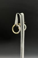 حلق دائري ذهب صافي ايطالي عيار 18 وزن 2 جرام