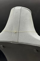 عقد مستطيل ذهب تصميم الماس عيار 18 وزن 0.8 جرام