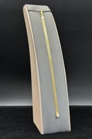 اسوارة فلات ذهب صافي ايطالي عيار 18 وزن 3.5 جرام