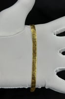 اسوارة حرير ذهب صافي ايطالي عيار 21 وزن 7.1 جرام