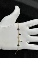 اسوارة قلب مع مفتاح ذهب ملون ايطالي عيار 18 وزن 6....