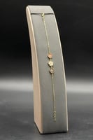 اسوارة ورد الطائف ذهب ايطالي عيار 18 وزن من 2.3 ال...