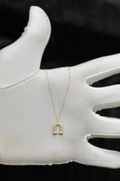 عقد ذهب تصميم الماس عيار 18 وزن من 0.8 الى 0.9 جرا...