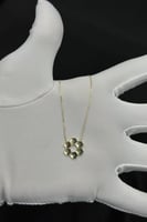 عقد ذهب عيار 18 بتصميم ايطالي سداسي الشكل وزن 2.3...