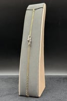 اسوارة شوطين جنزير ذهب تصميم الماس عيار 18 وزن 4.7...