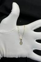 عقد ذهب صافي عيار 18 وزن 0.5 جرام