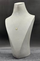 عقد ذهب تصميم الماس عيار 18 وزن 0.6 جرام