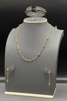 طقم جنزير مع كور ذهب صافي عيار 21 وزن 9.2 جرام