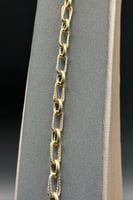 اسوارة جنزير ذهب صافي ملون ايطالي عيار 18 وزن 3.8...