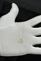 عقد دائري ذهب تصميم الماس عيار 18 وزن من 0.6 الى 0...