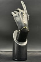 كف مستطيل ذهب تصميم الماس عيار 18 وزن 4.1 جرام