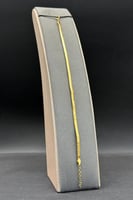 اسوارة حرير ذهب صافي ايطالي عيار 21 وزن 3.7 جرام