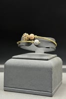 اسوارة مع خاتم كور ذهب ايطالي عيار 18 وزن 7.9 جزام