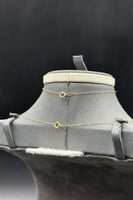 نصف طقم ذهب صافي عيار 18 وزن 1.5 جرام