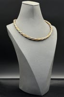 سلسال ذهب عيار 18 قماش وزن 10.8 جرام