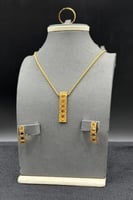 نصف طقم ذهب صافي عيار 21 وزن 7.5 جرام