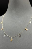 شوكر فراشة ذهب صافي عيار 18 وزن من 1.1 الى 1.2 جرا...