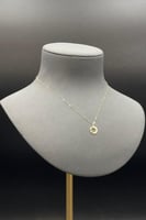 عقد دائرة ذهب صافي عيار 18 وزن 0.7 جرام