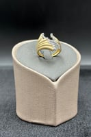 خاتم ذهب تصميم الماس عيار 18 وزن 2.3 جرام