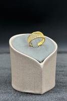 خاتم ذهب صافي عيار 21 وزن 1.8 جرام