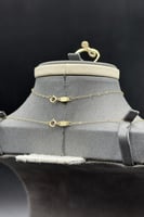 طقم ذهب عيار 18 قطرات الرقي وزن 2.85 جرام