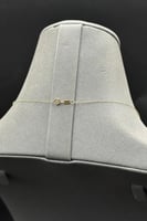 عقد ذهب تصميم الماس عيار 18 وزن 0.8 جرام